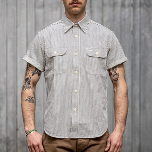 Sugar Cane Long Sleeve Workshirt - Vat Dyed Selvedge Chambray