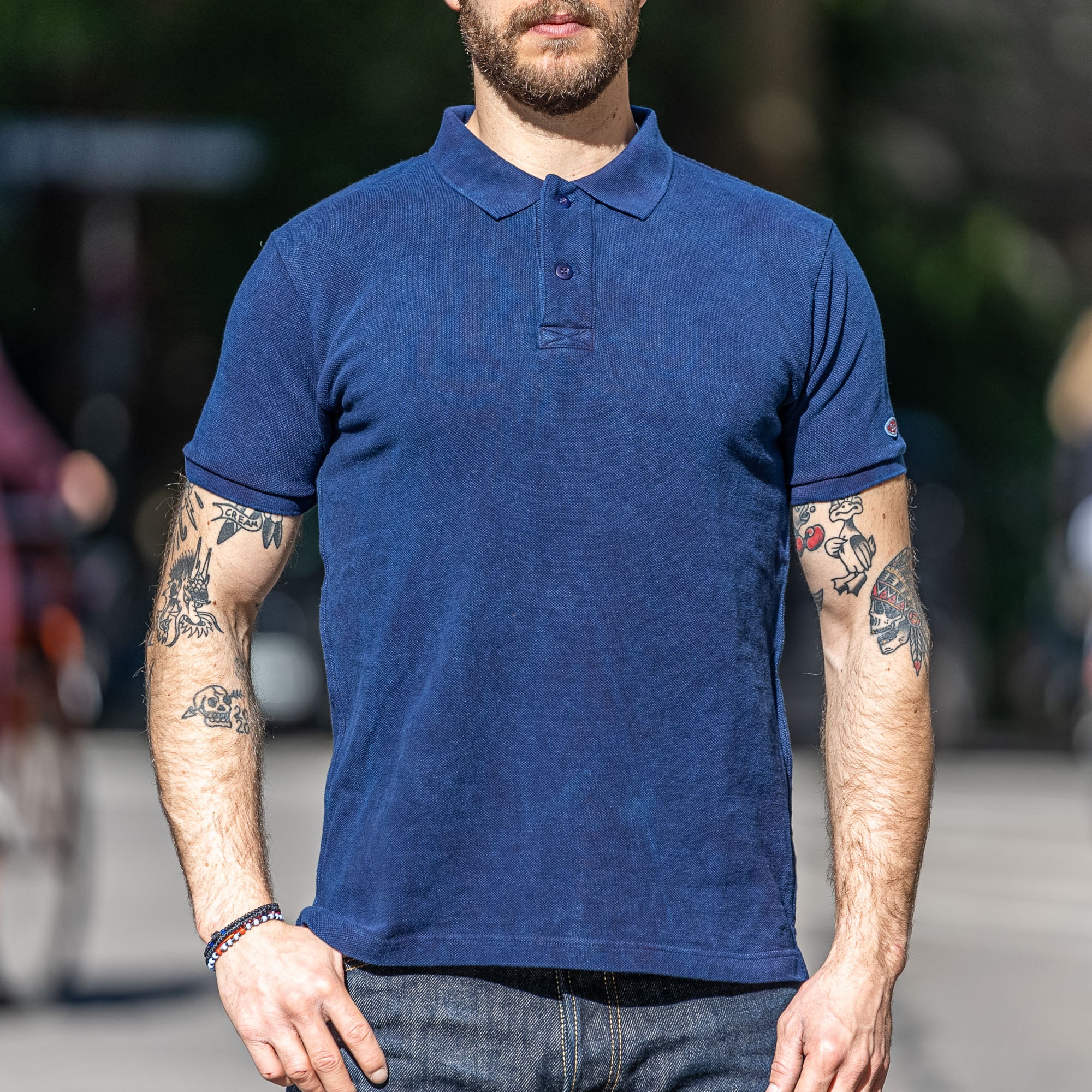 UES Slub Loopwheel Polo Shirt - Navy