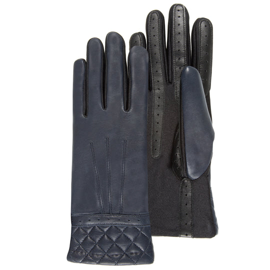 Guantes piel y pelo negro - Varios - Mujer