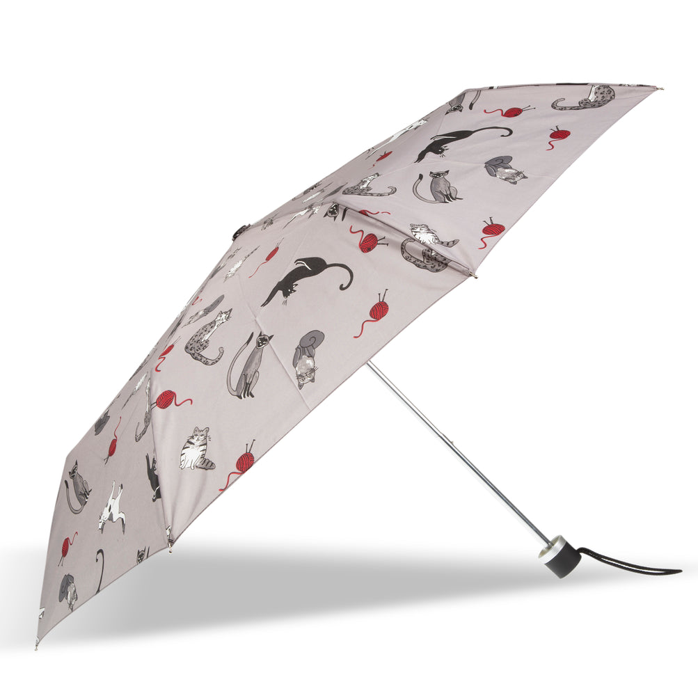Paraguas manual mujer gatos Isotoner.es