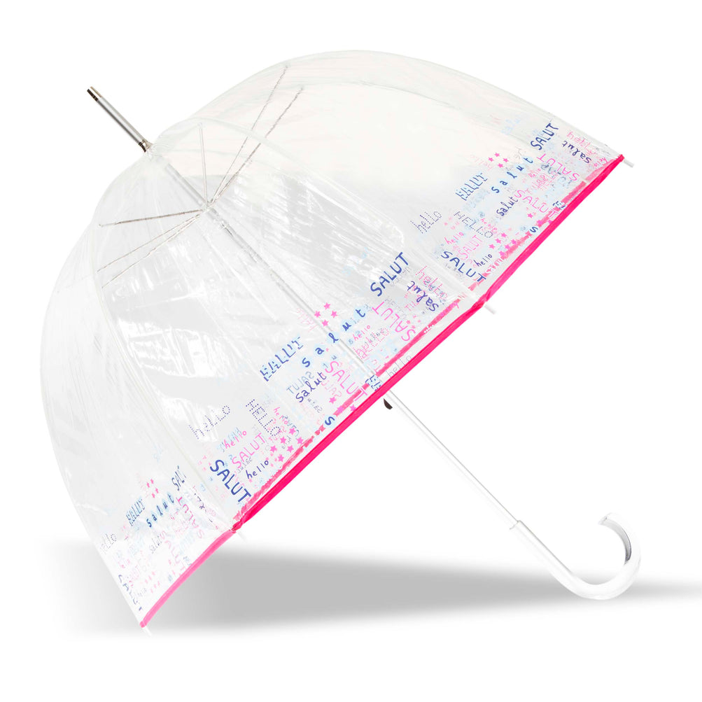 Paraguas transparente mujer cúpula pvc/salut Isotoner.es