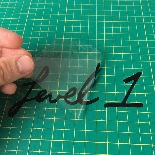 Level 1 Script Logo Decal Sticker