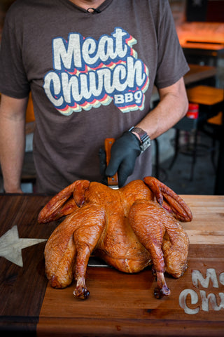 Meat Church BBQ - Whose smoking a turkey for the big day? 🙋🏻‍♂️ If you  are, part 3 of our 6 part turkey series is for you. Butter basted smoked  turkey, smoked