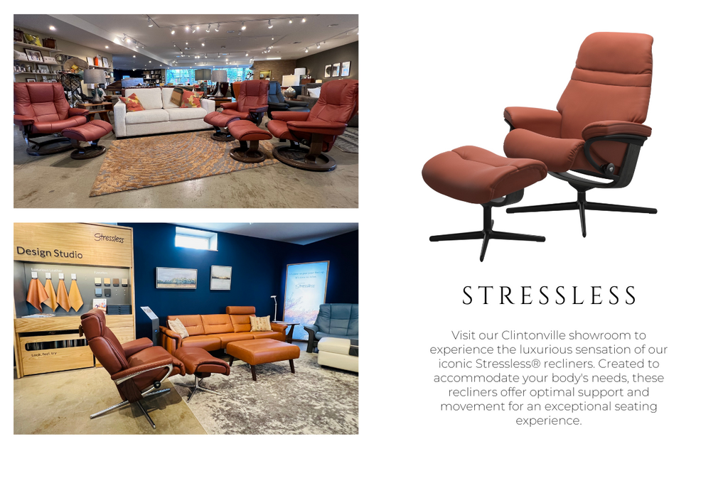 Stressless recliners in TY Fine Funiture Showroom