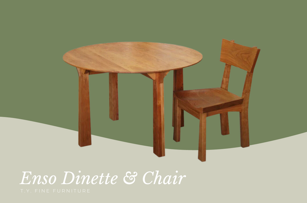 Enso solid wood dinette and dining chair