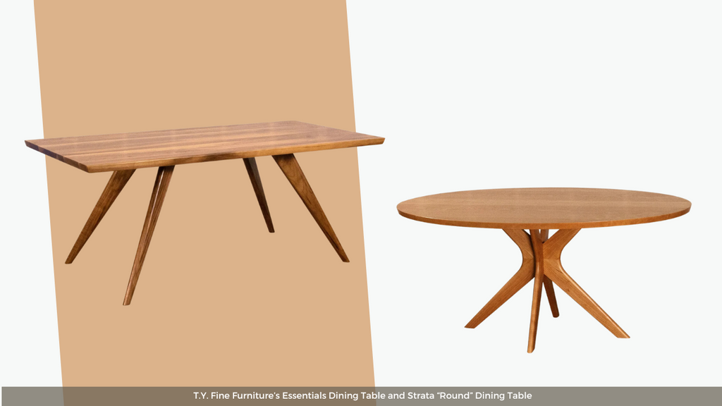 TY Fine Furniture Mid-Century Modern Dining Tables