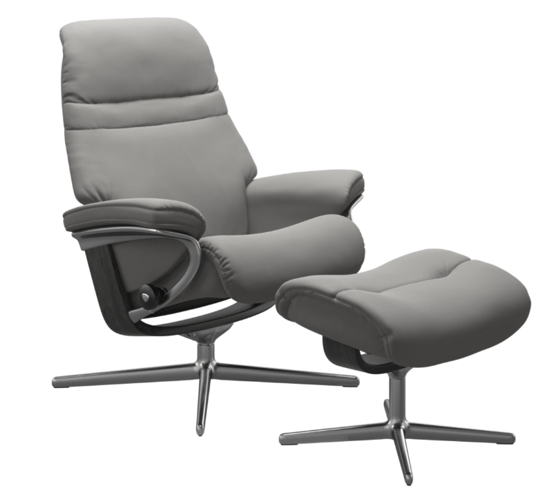 Stressless Sunrise Recliner with Ottoman