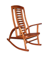 Custom Rocking Chair made for Upper Arlington, Ohio home, solid wood shaker style