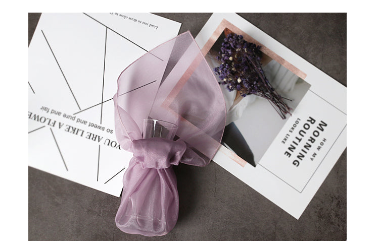 Spruce up any celebration with this purple lucid Korean Bojagi gift wrapping cloth.