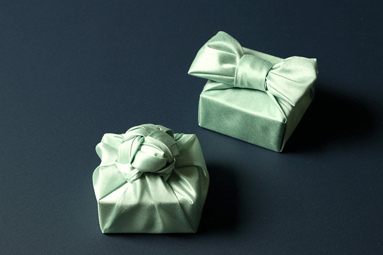 The green single sided Bojagi is an excellent choice if you're wrapping presents with fabric and want a touch of elegance.