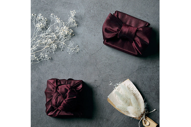 Stunning and timeless this Bojagi Korean wrapping cloth in mulberry works for just about any Korean special occasion.