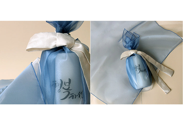 Gift your best friend a cup wrapped in this Korean fabric cloth known as Bojagi for a very spectacular look.