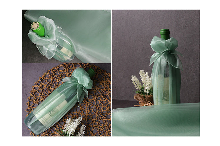 Wine bottles and flower vases can be wrapped using this fabric wrapping and it's the reason they call it Bojagi art.