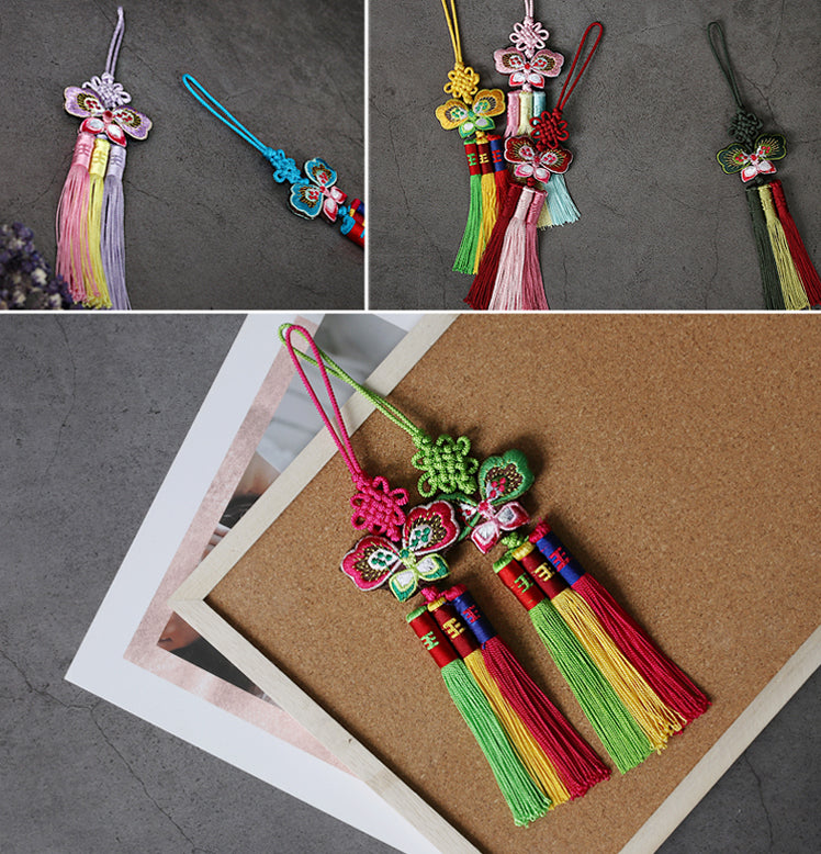 You'll notice that the tassels are very festive and colorful to add a playful ornament to any gift.