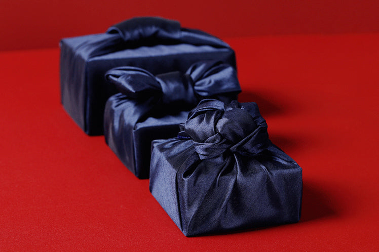 The azure single sided Bojagi is the perfect way to wrap the present for a baby boy Doljanchi.