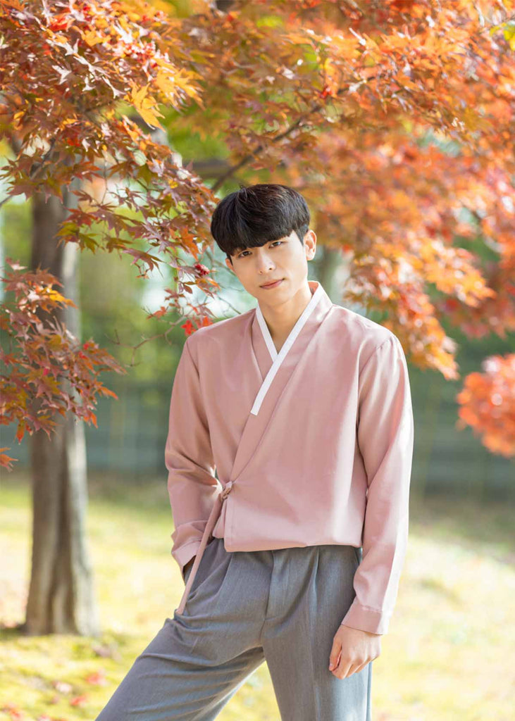 Hwarang Flower Modern Hanbok Shirt For Men – Joteta Korean Online Shop