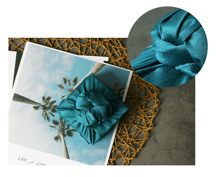 This cobalt-blue fabric wrapping is so stunning it's considered Bojagi Art.