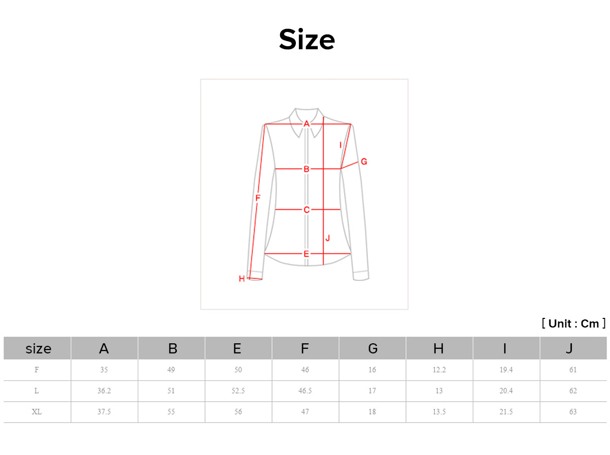 Joteta offers you a sizing chart so that you can quickly determine which size you are.