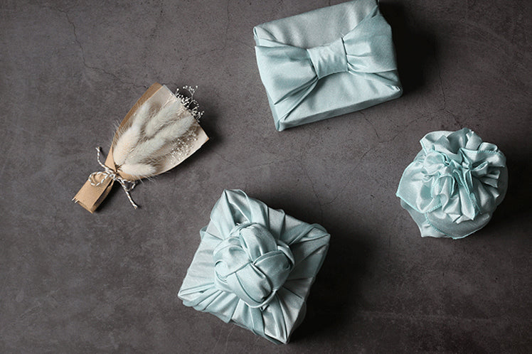 Teal single sided Bojagi fabric is stunning and tasteful for any Korean holiday.