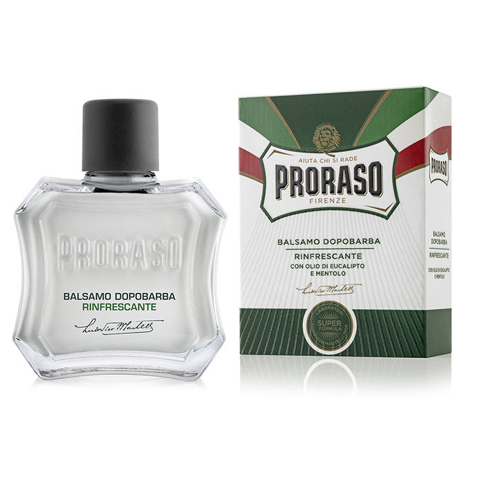 Green Balm) Proraso Liquid Cream Aftershave - Menthol & Eucalyptus –  ItalianBarber