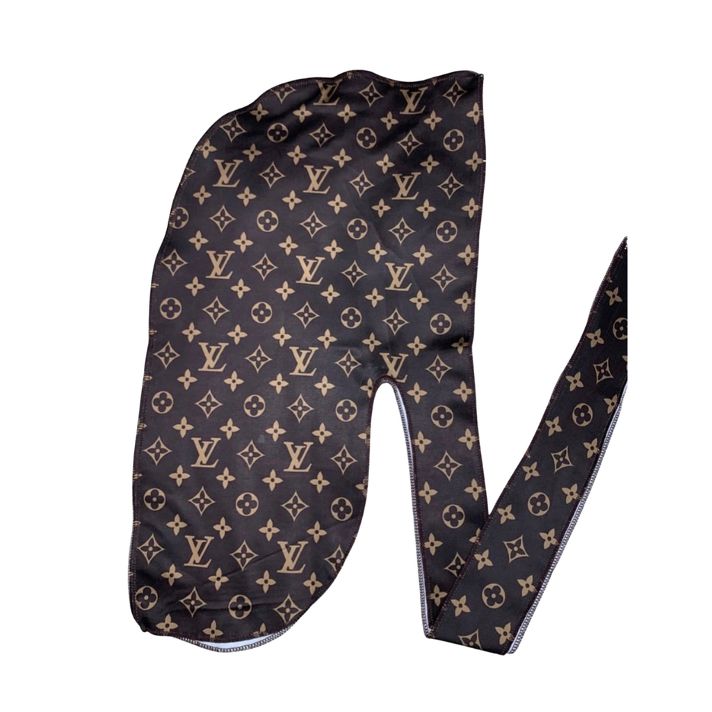 Black and Red LV Satin Durag – Mansa's