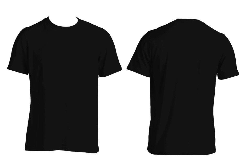 390+ Black T Shirt Template Front And Back Vector Zip File