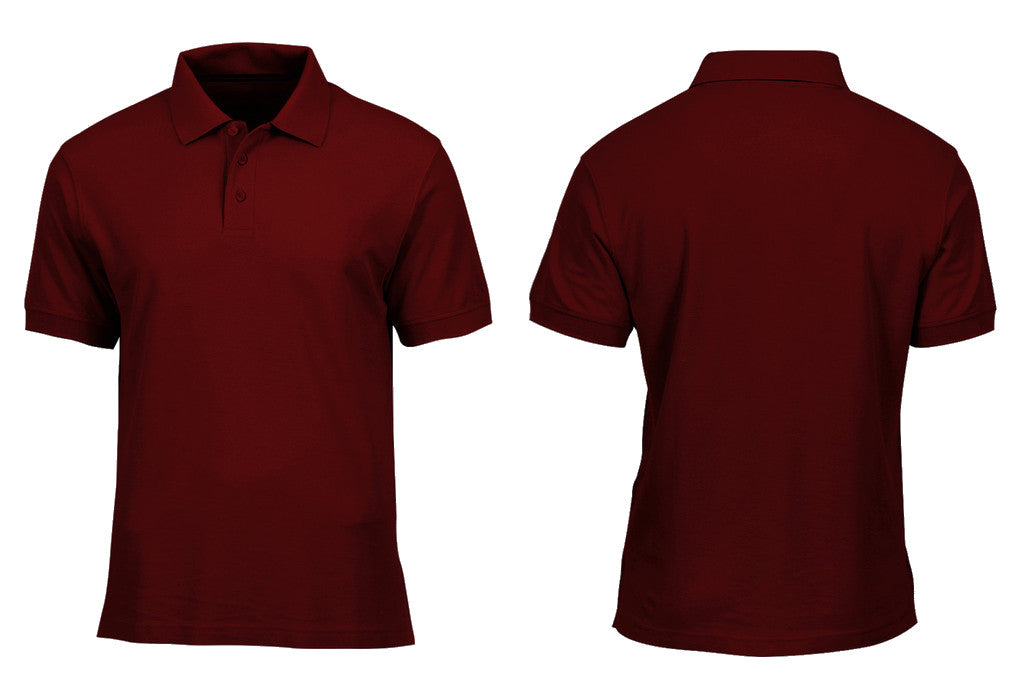 Plain Maroon Shirt Template