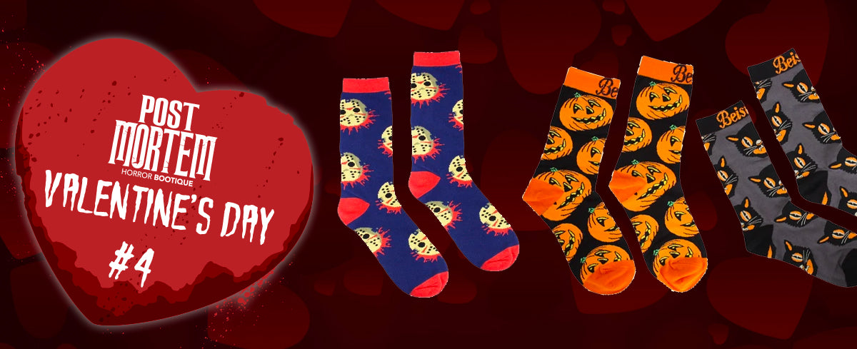 halloween horror themed socks
