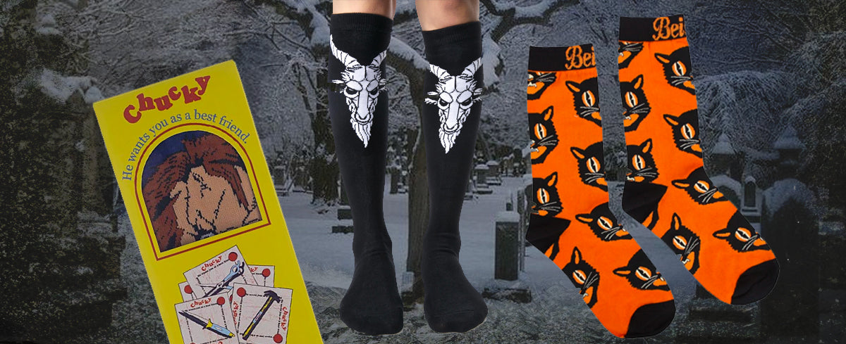 socks horror themed 