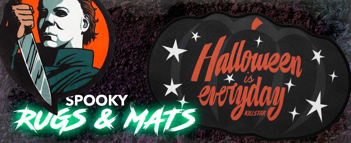 spooky halloween themed rugs and mats
