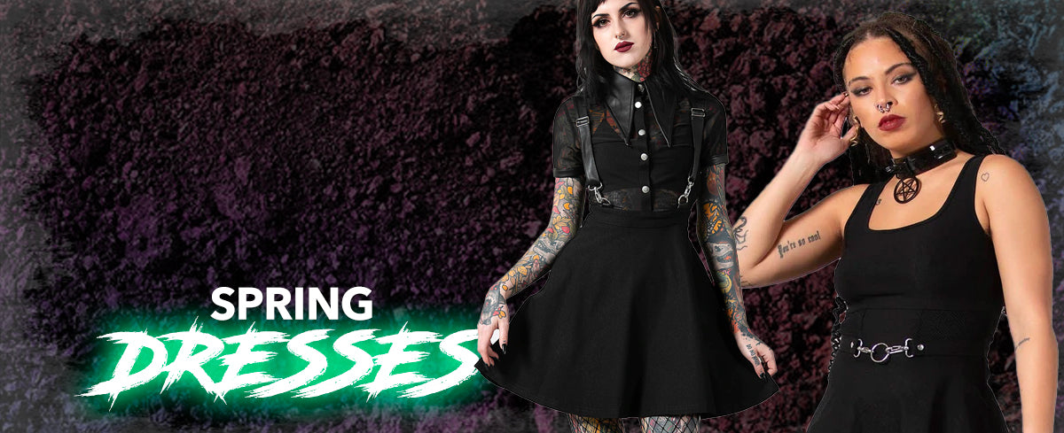 spring goth dresses and clothing