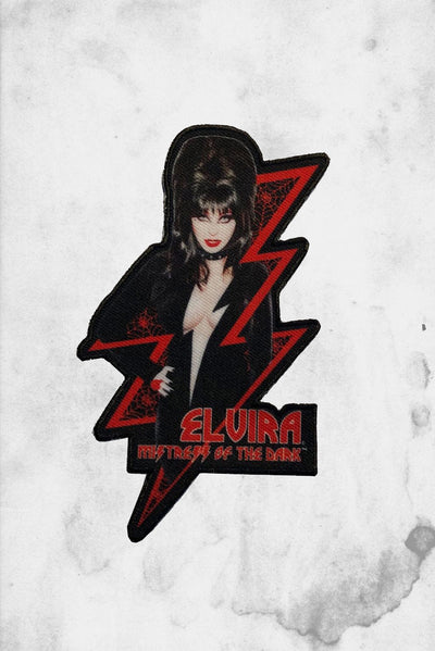 Elvira Mistress of the Dark Coffin Sexy Horror Hostess Iron On Applique  Patch 