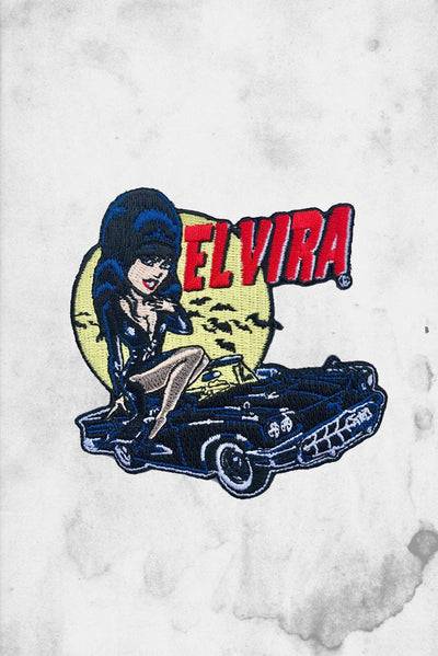 Elvira Mistress of the Dark Coffin Sexy Horror Hostess Iron On Applique  Patch 