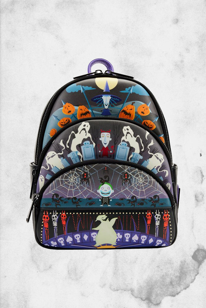 Loungefly - Disney Evil Queen Glow in The Dark Mini Backpack, Adult Unisex, Size: One size, Black