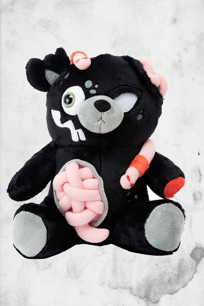 Goth Plush Teddy – Post Mortem Horror Bootique