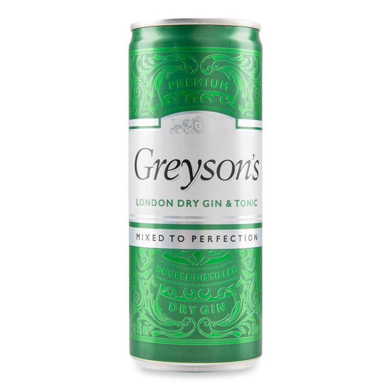 Greyson's London Dry Gin & Tonic 250ml