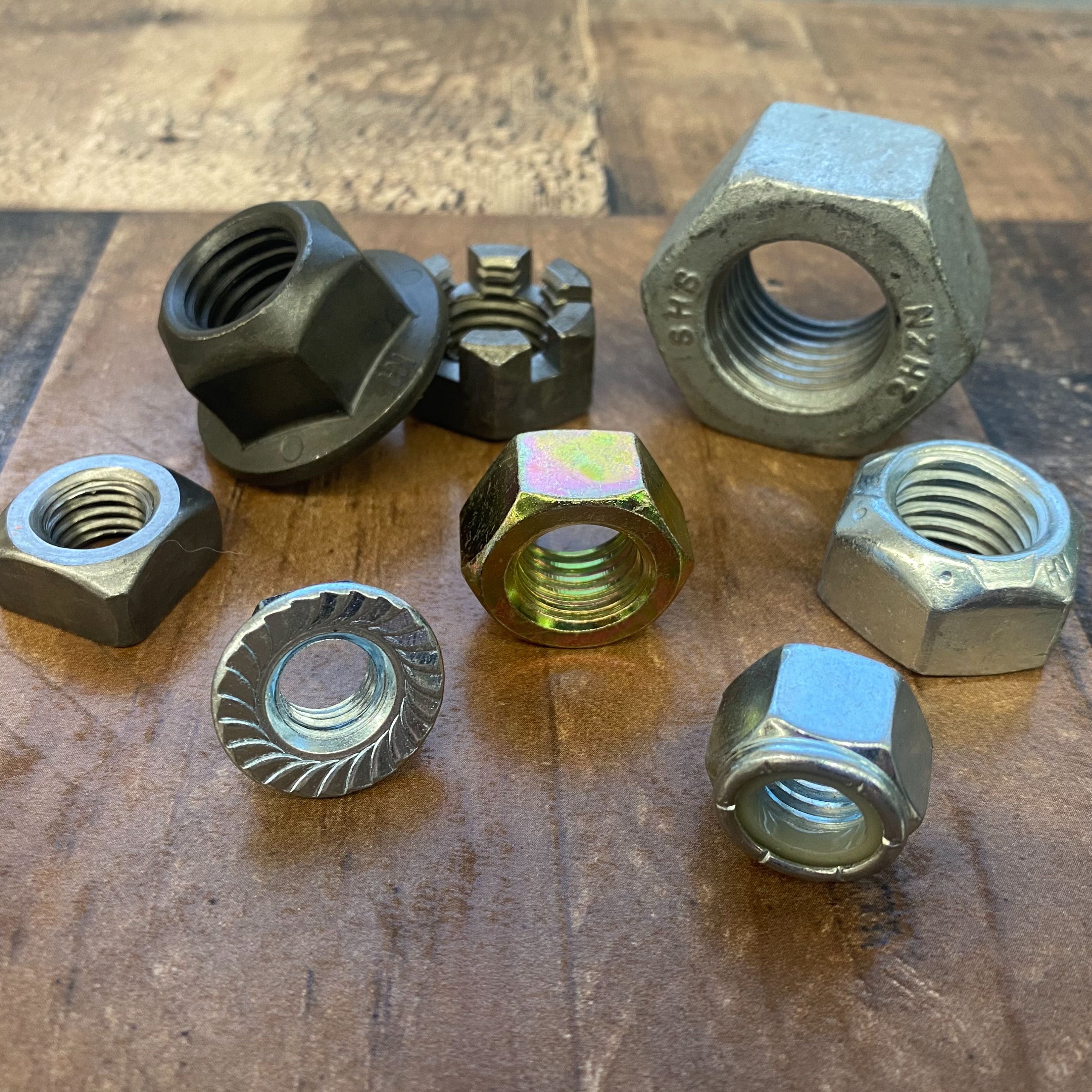 Brass Hex Nuts, Coarse and Fine Thread Hex Nuts