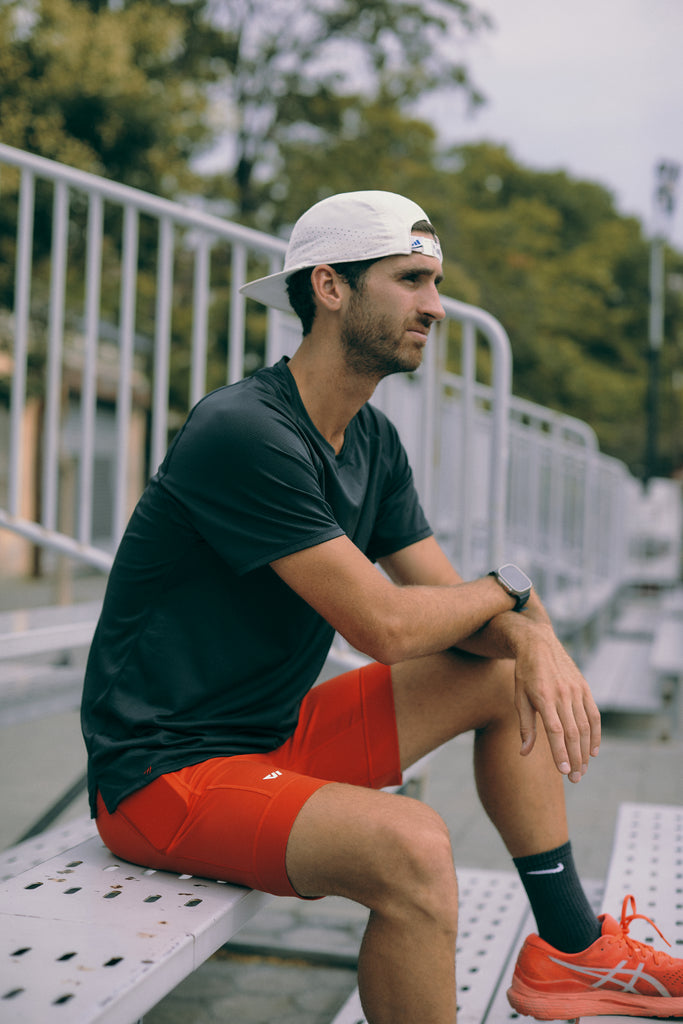 Atleta de resistência Rob Dalto vestindo Wolaco