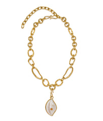 Cowrie Shell Necklace in Pearl | Lizzie Fortunato | Lizzie Fortunato