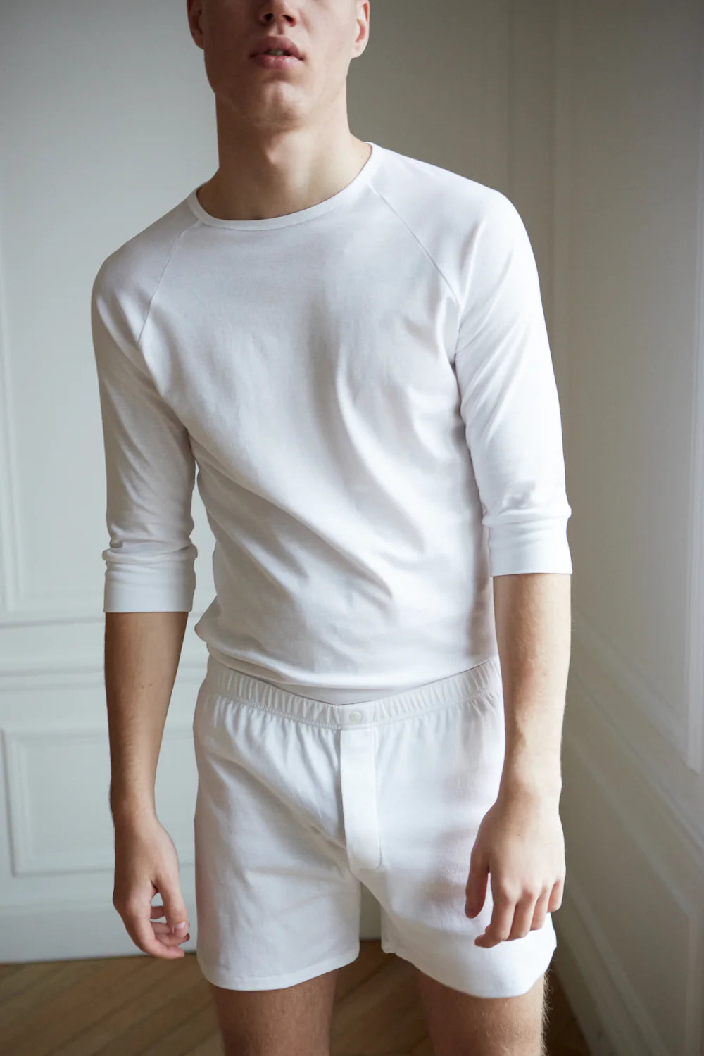 Timeless White: Premium Modal Men's Underwear with Midnight Band - UWEAR