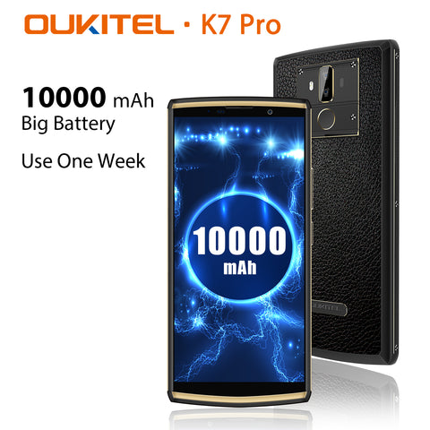 Oukitel K7 Pro is another model in the K-series. It comes with a 10000mAh battery 