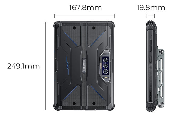  OUKITEL RT7 Rugged Tablet Android 13, 5G - 32000mAh Battery  Waterproof Tablet, 33W Fast Charging, 24GB+256GB Tablet PC, 10.1  FHD+Tablets, 48MP+20MP Night Vision Camera, Dual SIM/5G WiFi/GPS/T-Mobile :  Electronics