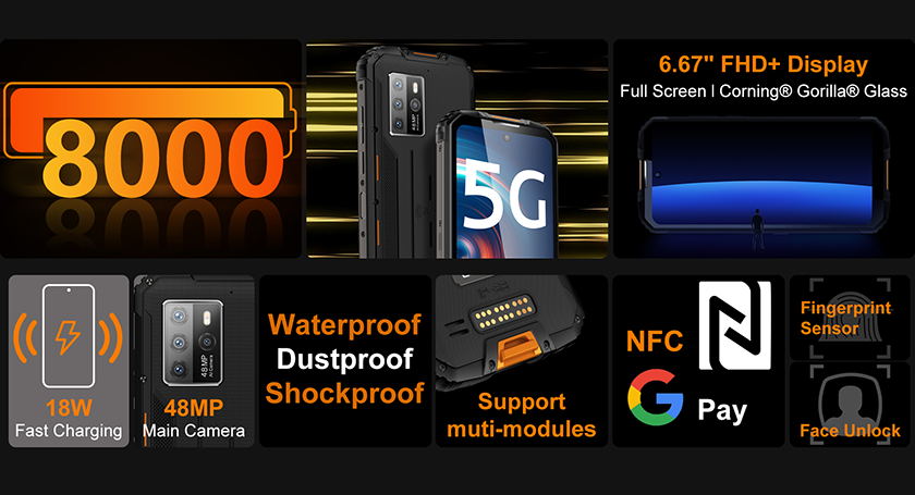 wp10 5g rugged phone selling point