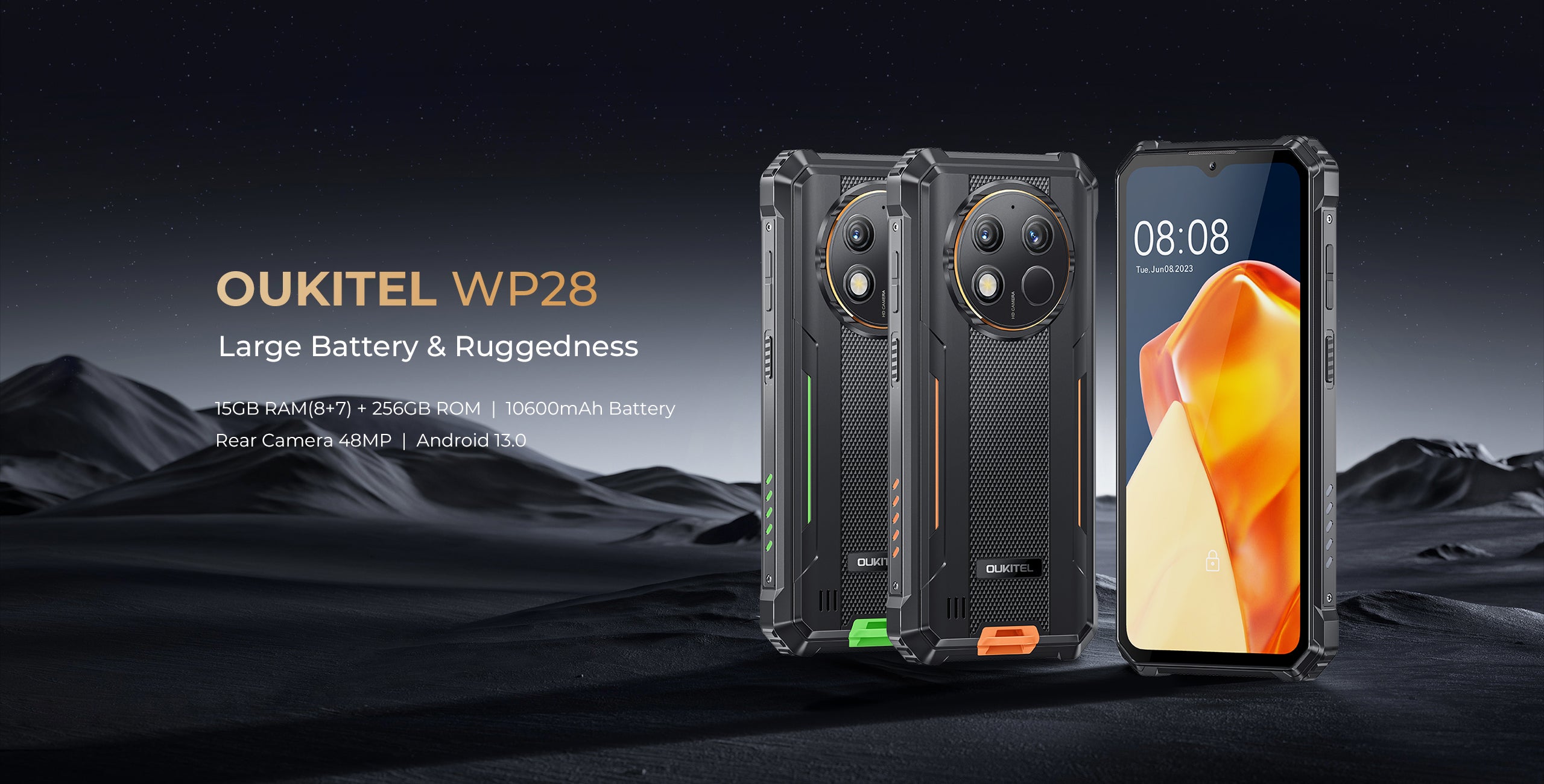 Oukitel WP28 8GB 256GB Dual Sim Negro