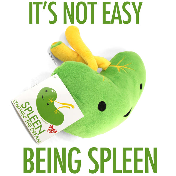 PLush spleen - stuffed spleen human organ - funny cute spleen surgery gift - spleen removed plushie pillow