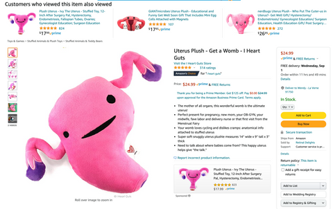 Uterus Plush Amazon Highly Rated