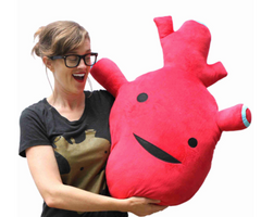 mega heart plushie - heart plush 