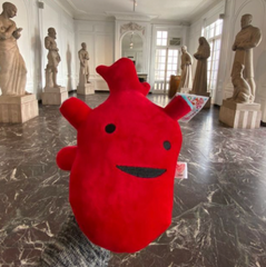 heart plushie - museum photo