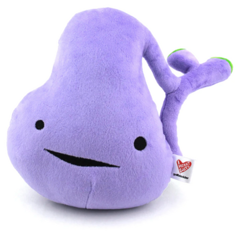 Gallbladder Plush - You've Got Gall! - Plush Organ Stuffed Toy Pillow - Anatomy Plushie - Organ Plush - I Heart Guts