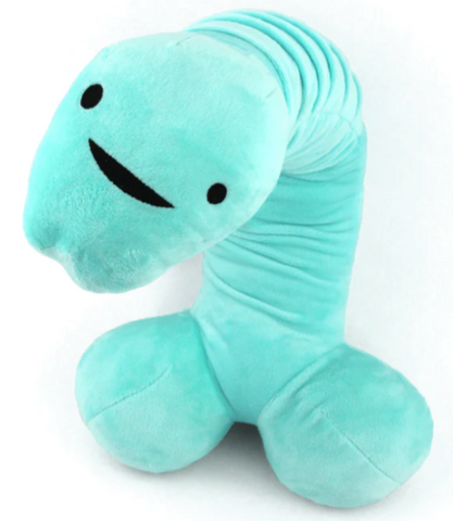 Penis Neck Pillow with Foreskin Pocket - Penis Plushie - Plush Organ Stuffed Toy Pillow - Anatomy Pillow - Organ Plushie - I Heart Guts